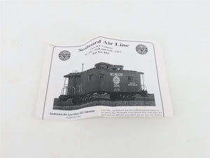 HO Scale Laserkit Kit No. 854 SAL Seaboard Air Line Wood Caboose