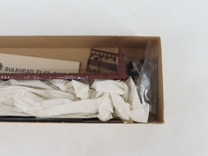 HO Scale Roundhouse Kit KCS Kansas City Southern Bulkhead Flat Car #605964