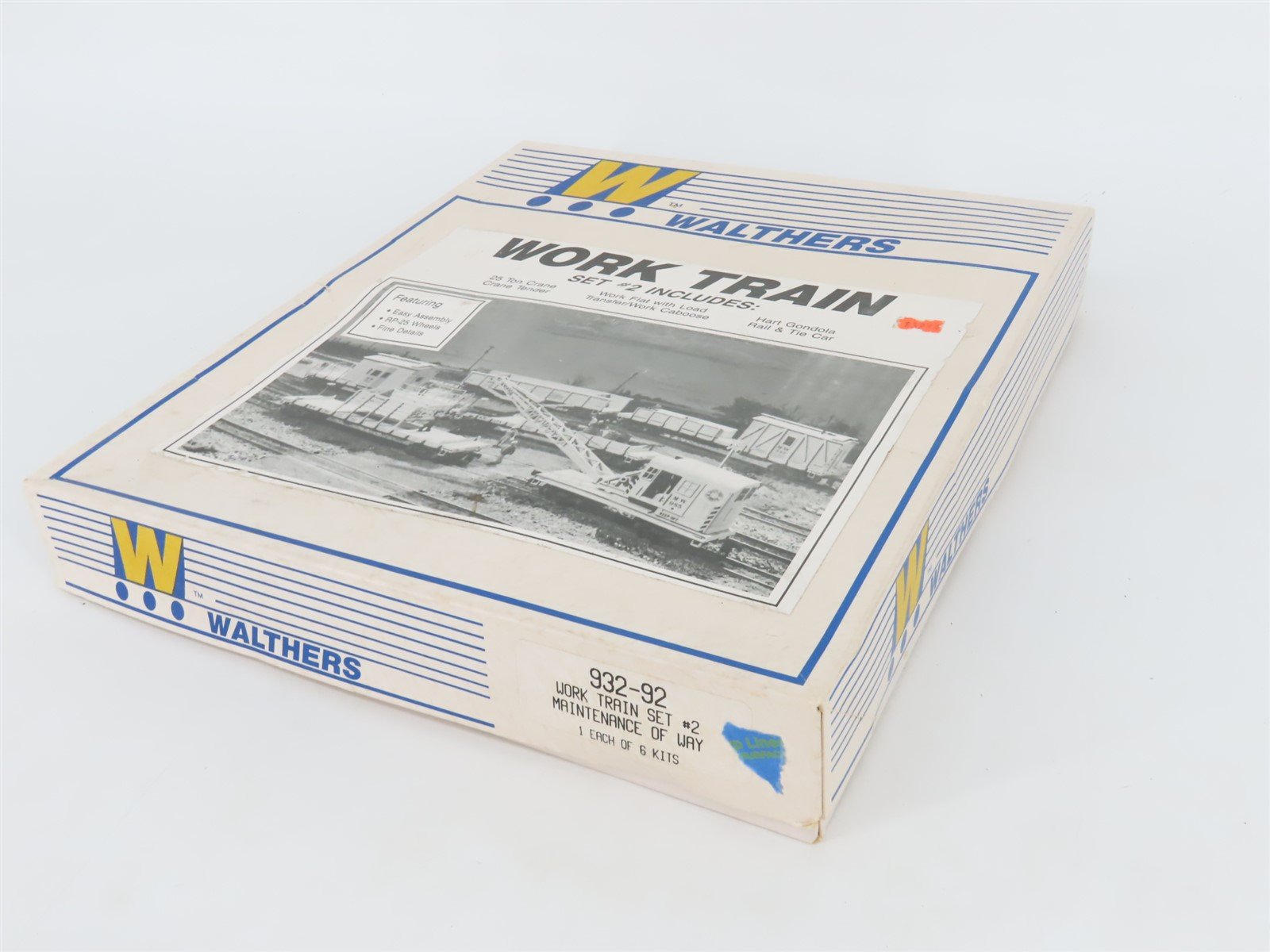 HO Scale Walthers Kit 932-92 Maintenance Of Way Work Train Set #2