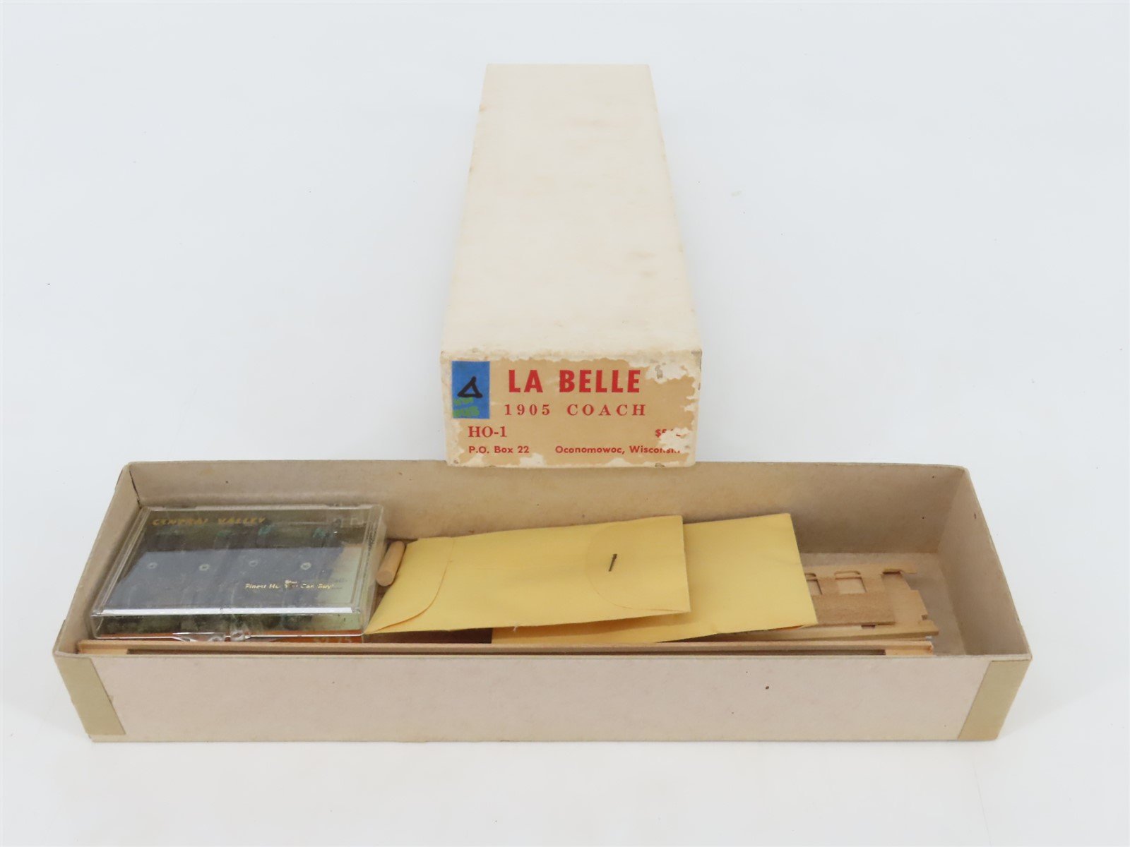 HO Scale LaBelle Wood Kit HO-1 Unpainted 1905 Coach Passenger Car