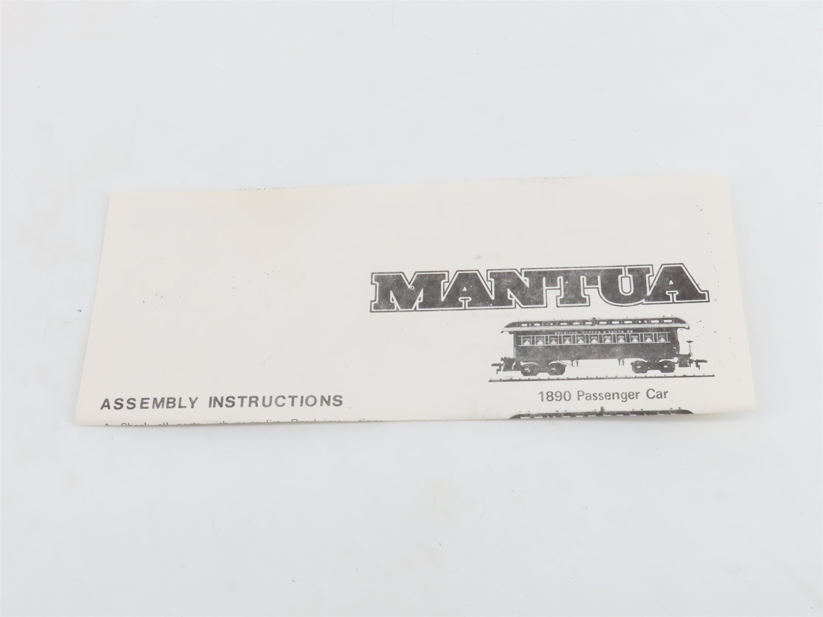 HO Scale Mantua Kit 804-36 C&FW Railroad 1890 Combine Passenger Car