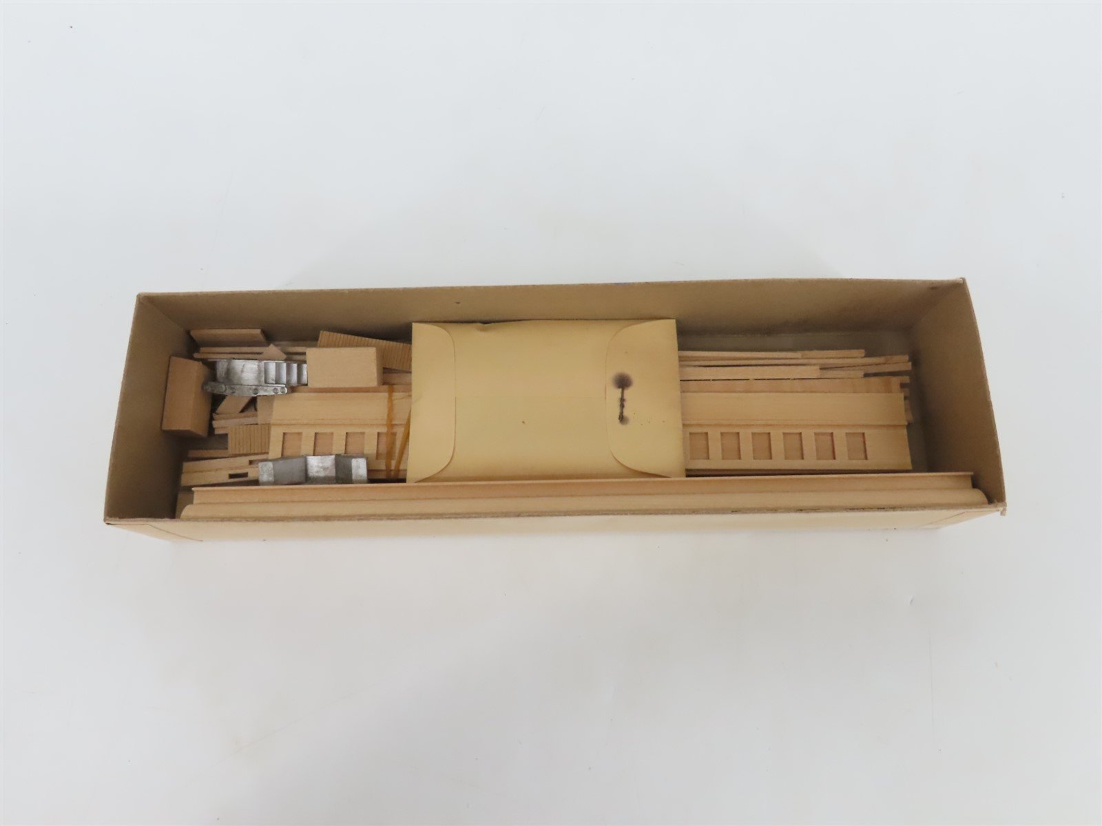 HO Scale Ambroid Kit K-5 Wood Open Clerestory Coach Passenger Car