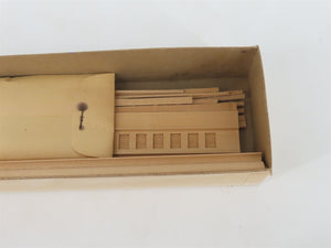 HO Scale Ambroid Kit K-5 Wood Open Clerestory Coach Passenger Car