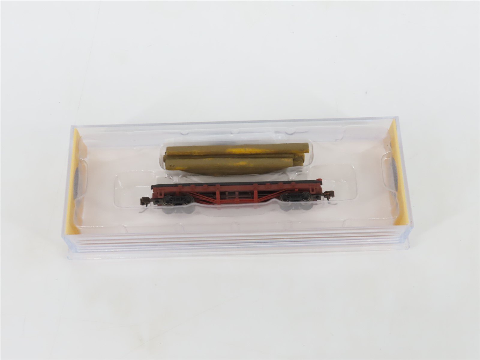 N Scale Bachmann Silver Series 18352 Unlettered 40' Log Car w/ Logs