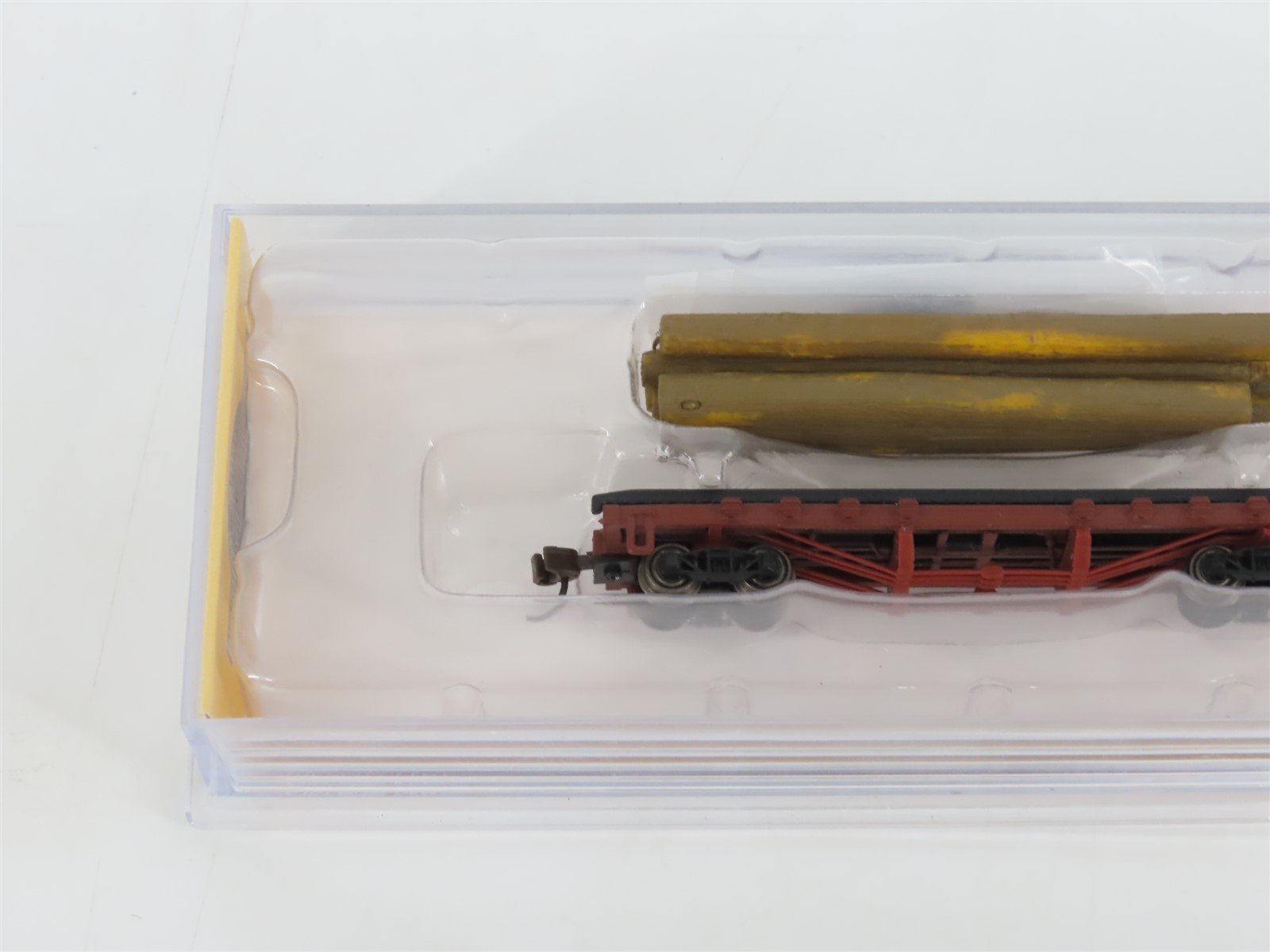 N Scale Bachmann Silver Series 18352 Unlettered 40' Log Car w/ Logs