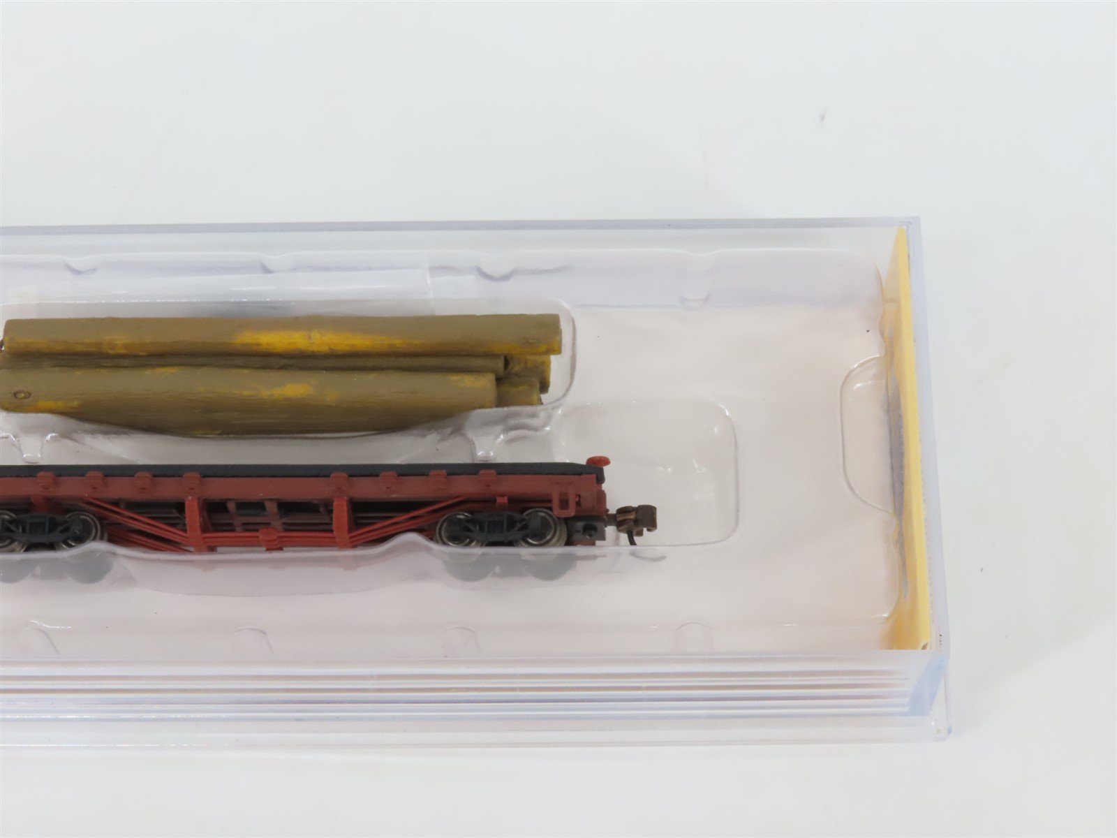 N Scale Bachmann Silver Series 18352 Unlettered 40' Log Car w/ Logs