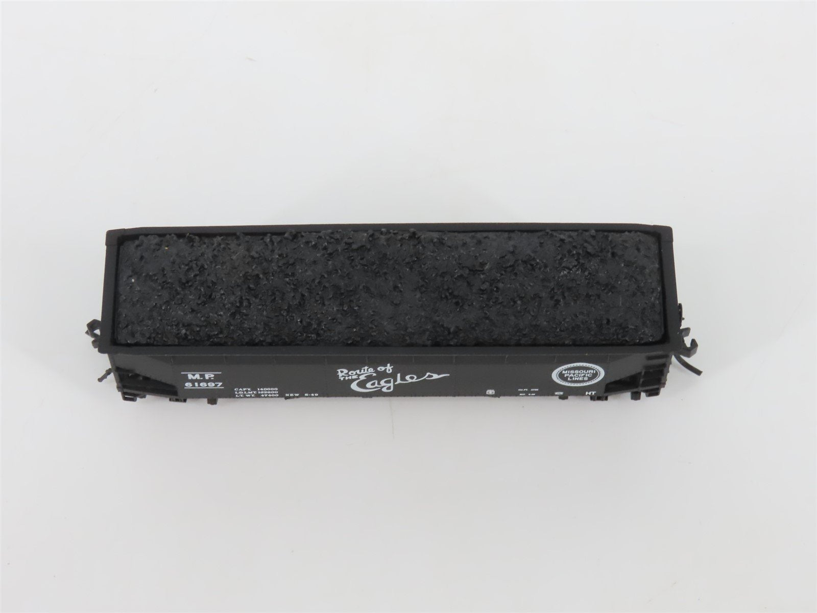 N Scale Bluford Shops 73181 MP Missouri Pacific 3-Bay Open Hopper #61697