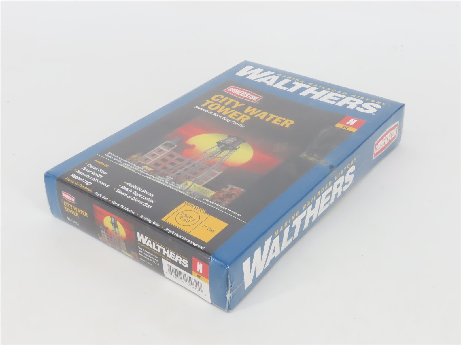 N 1/160 Scale Walthers Cornerstone Kit 933-3815 City Water Tower - Sealed