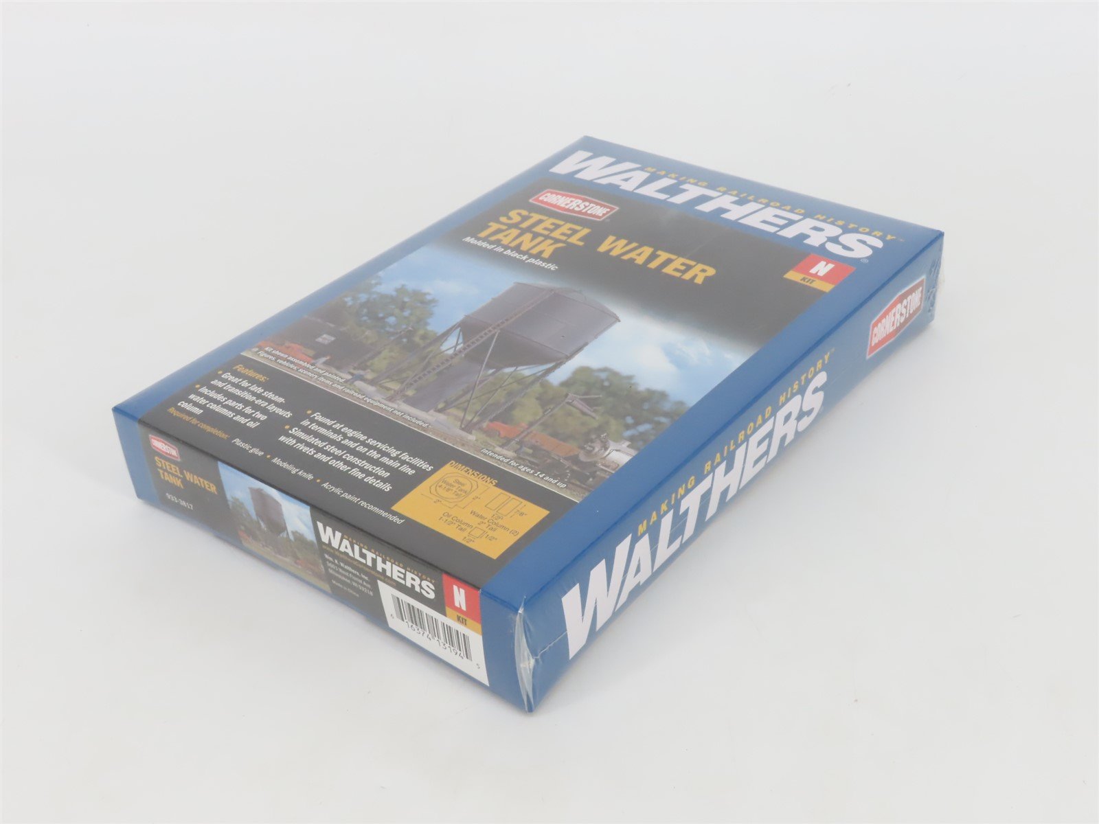 N 1/160 Scale Walthers Cornerstone Kit 933-3817 Steel Water Tank - Sealed