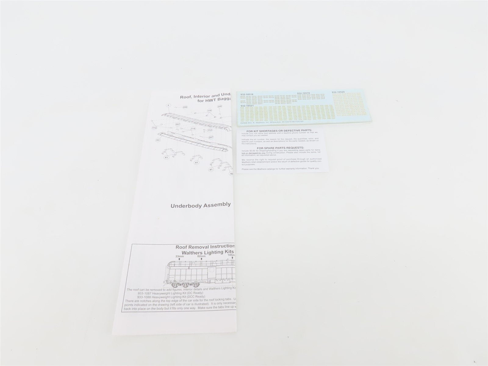 HO Scale Walthers 932-10518 MP Missouri Pacific Lines 70' Baggage Passenger Car