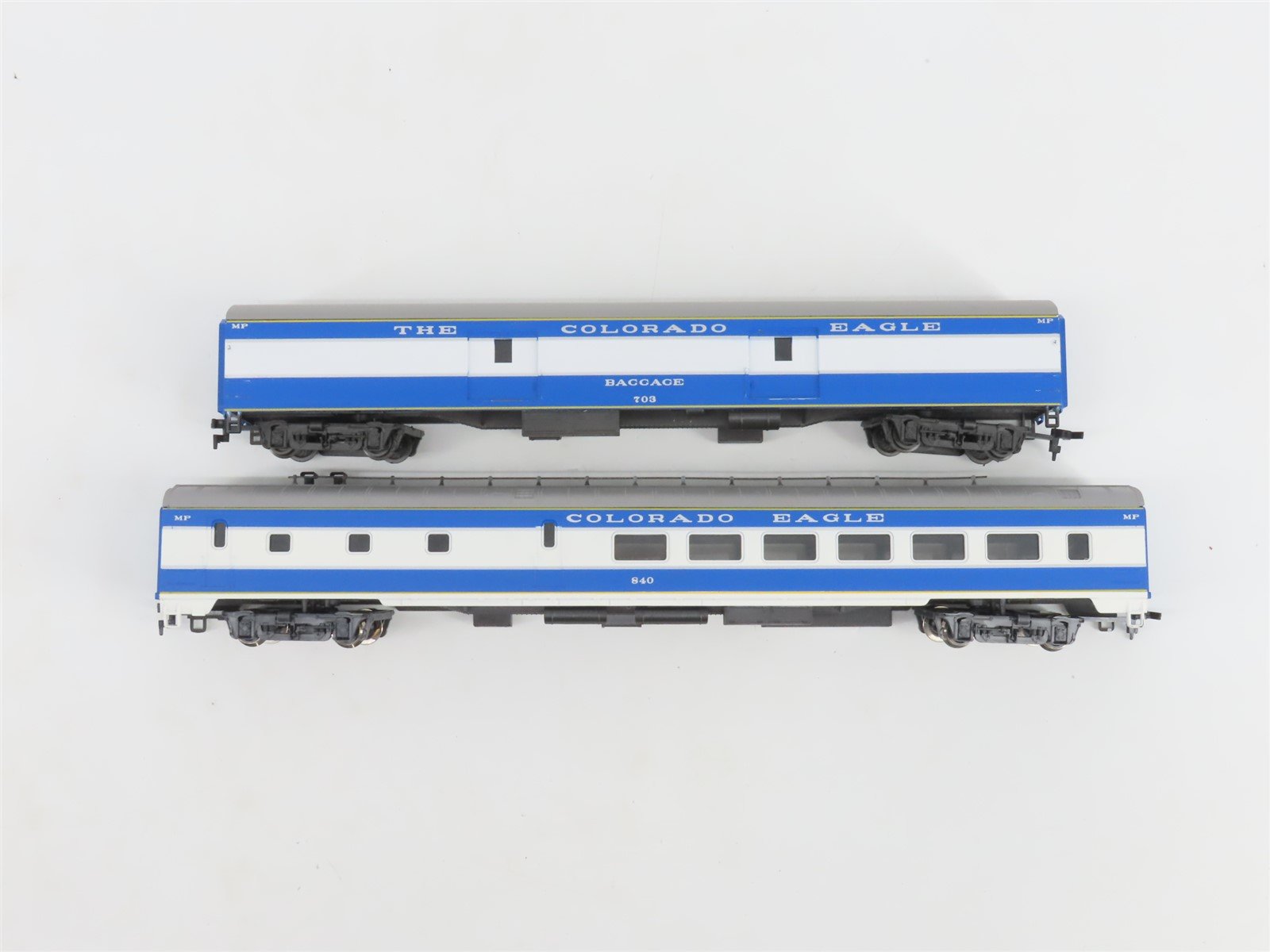 LOT of 9 HO Scale AHM, Rivarossi, & IHC MP/KCS Assorted Passenger Cars