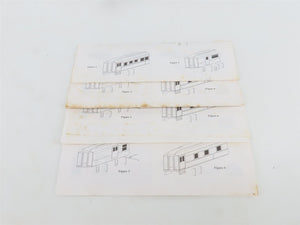 LOT of 4 HO Scale IHC James E Strates Shows Heavyweight Passenger Cars