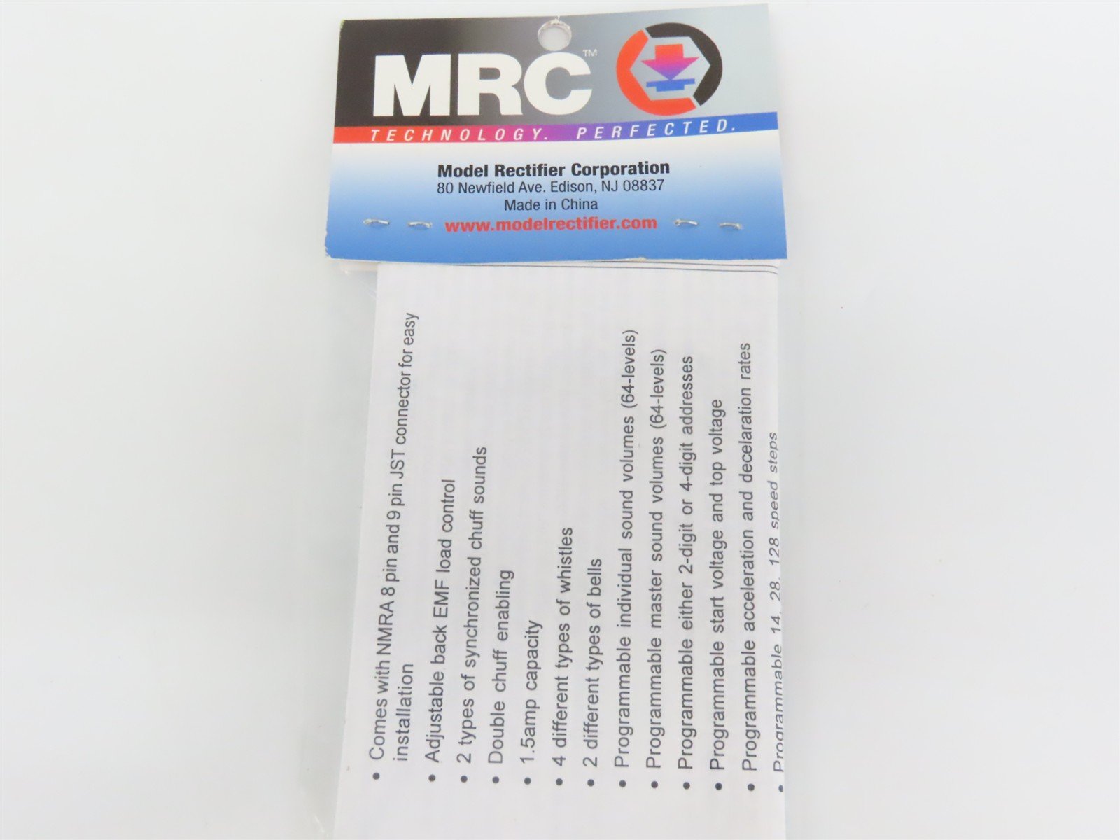 MRC 0001617 16 Bit Universal Light Steam DCC Decoder