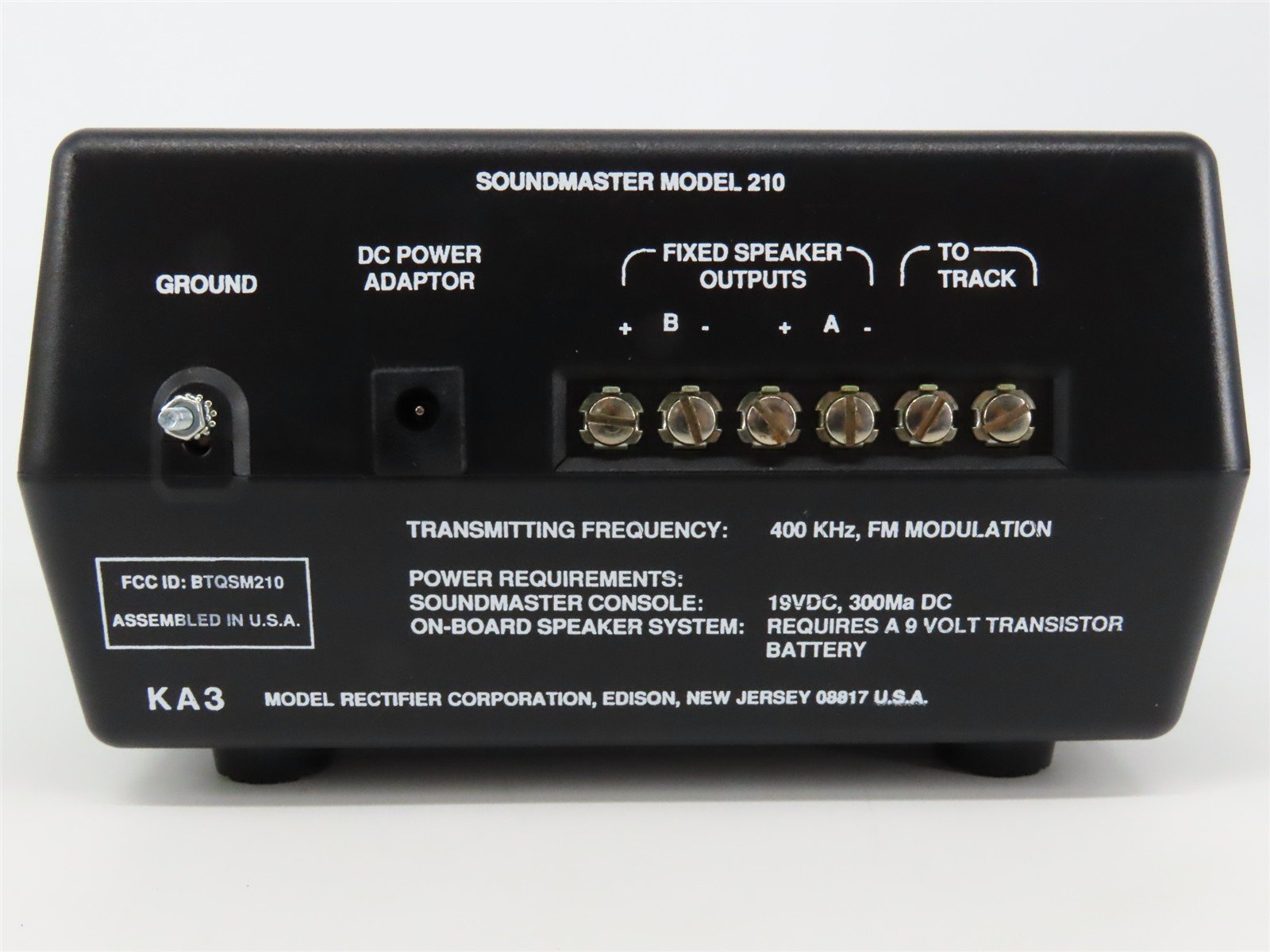 MRC AA210 Sound Master 210 DC Transformer