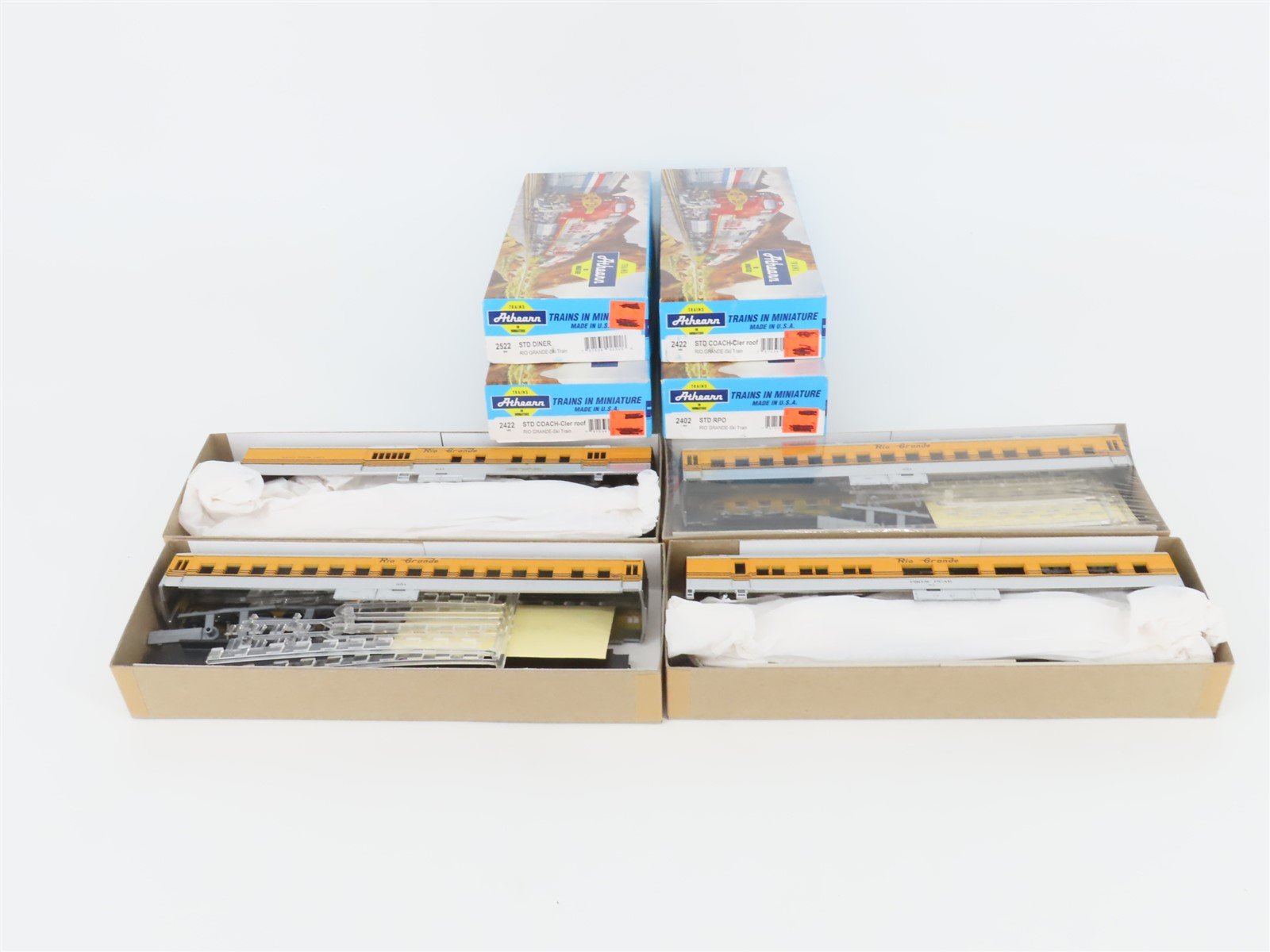 LOT of 4 HO Scale Athearn Kits D&RGW Rio Grande 