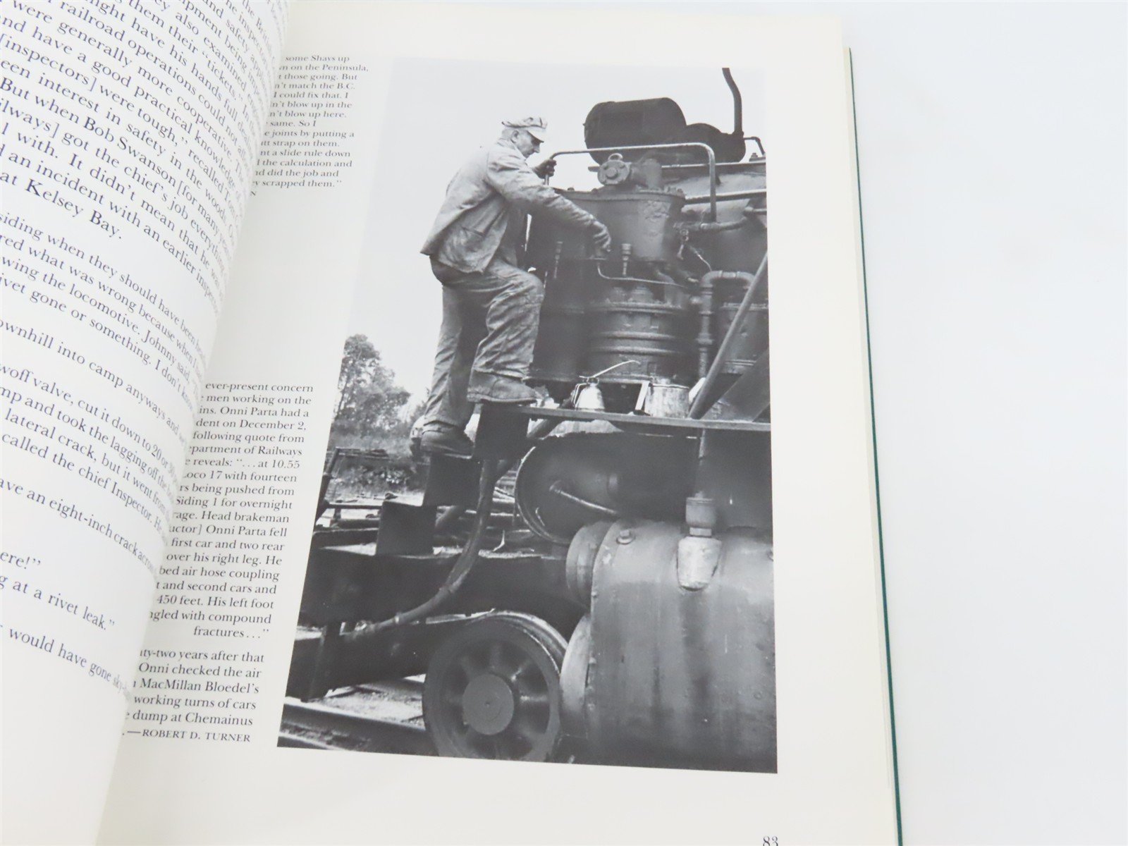 Logging By Rail The British Columbia Story by Robert D. Turner ©1990 SC Book