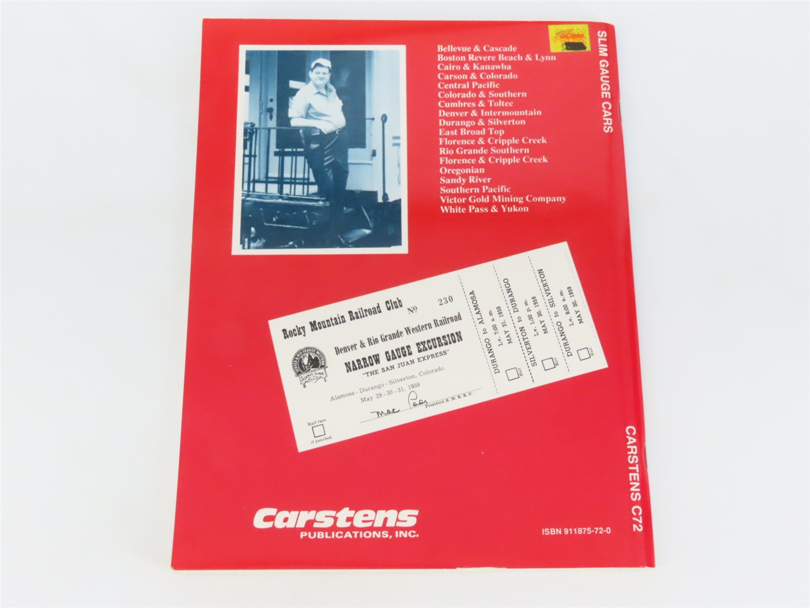 Slim Gauge Cars by Hal Carstens, Editor ©1991 SC Book