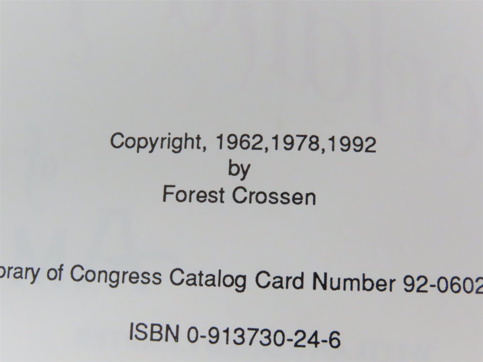 The Switzerland Trail of America by Forest Crossen ©1992 SC Book