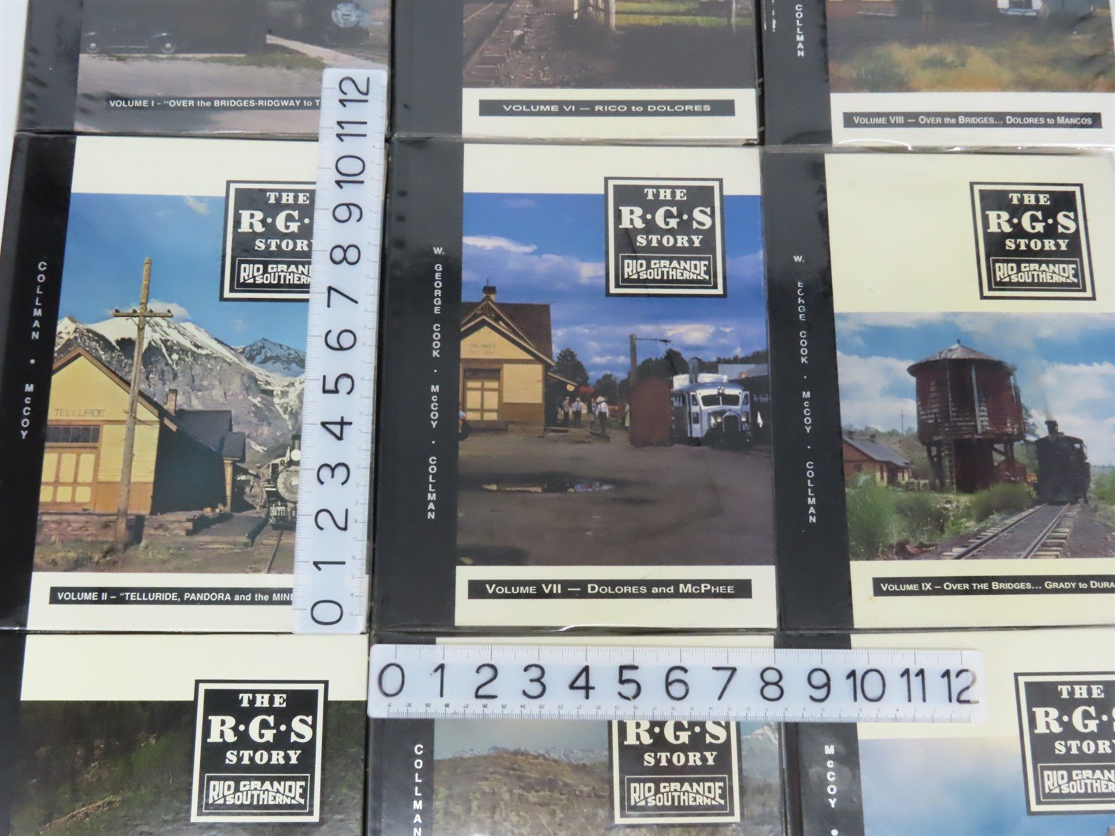 The RGS Story Rio Grande Southern Volumes I - IX HC Books