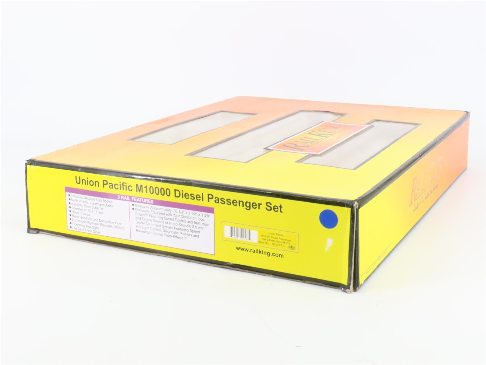 O Gauge 3-Rail MTH RailKing 30-2197-1 UP M10000 Diesel 3-Unit Set - ProtoSound2