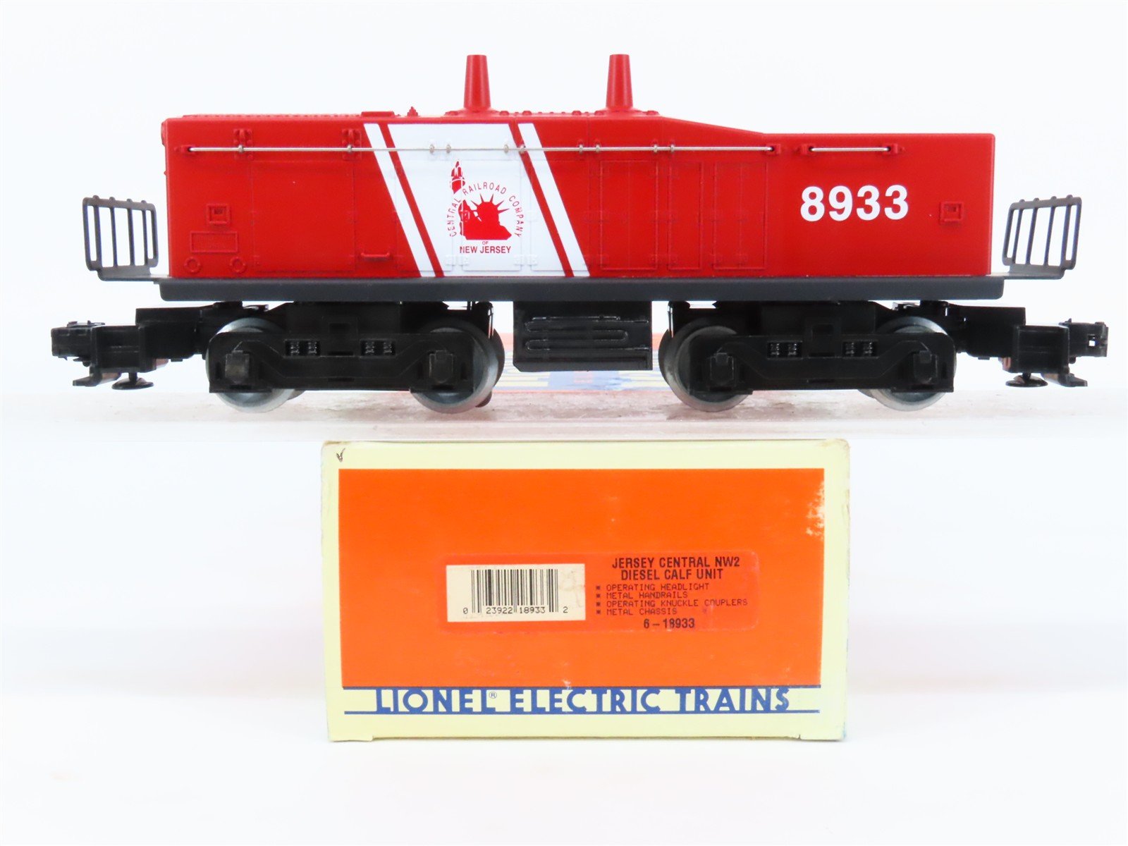 O Gauge 3-Rail Lionel 6-18933 Jersey Central NW2 Diesel Loco #8933 UNPOWERED