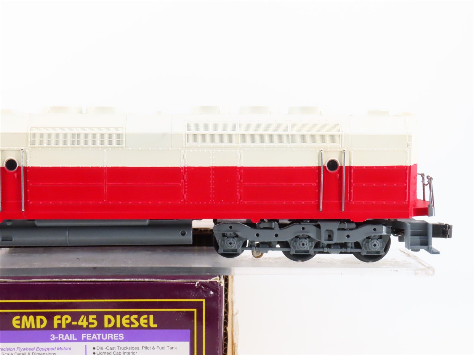 O Gauge 3-Rail MTH MT-2145LP Texas Flag EMD FP45 Diesel #1836 - Custom w/ Sound