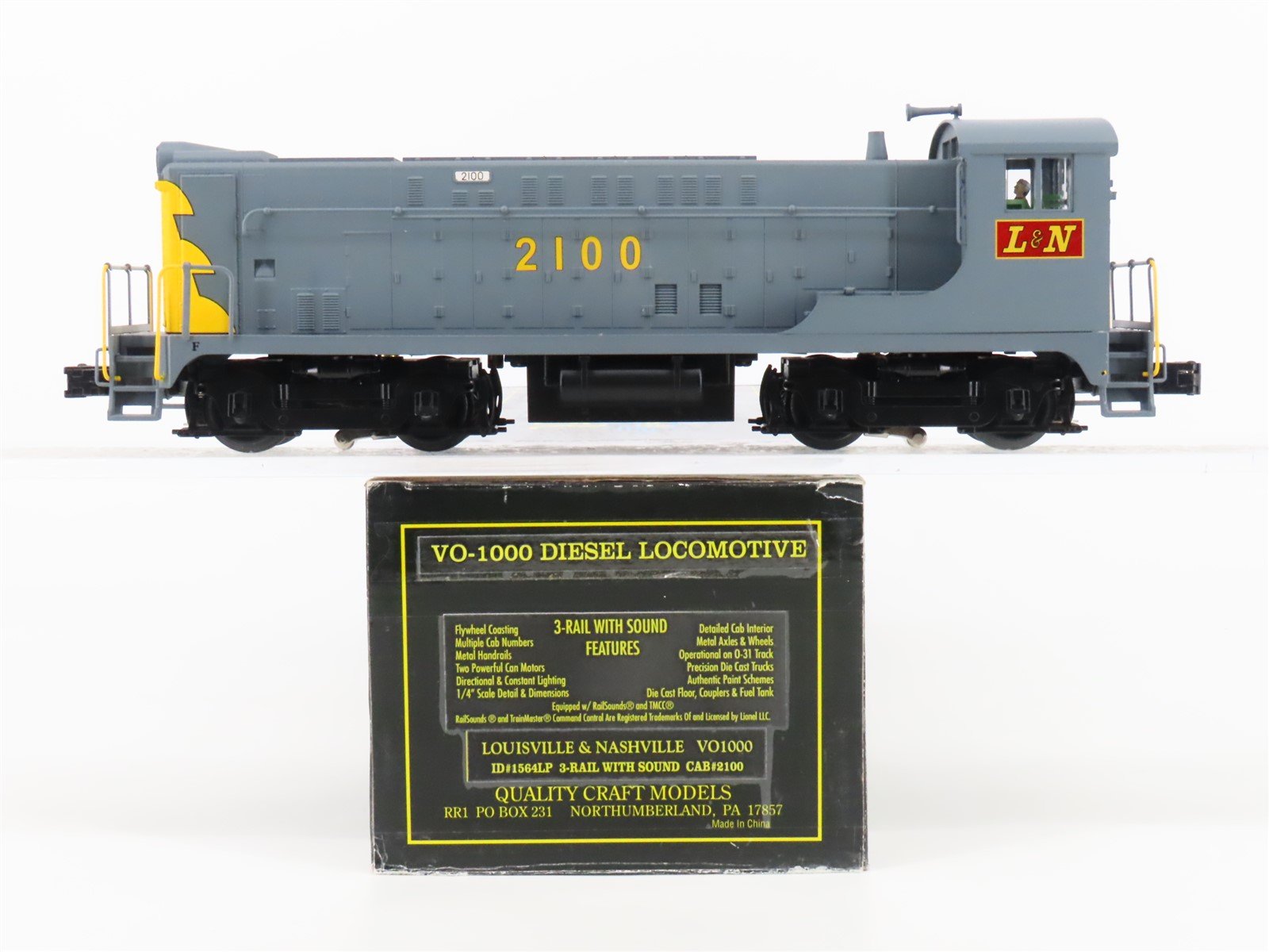 O Gauge 3-Rail Weaver 1564LP L&N Baldwin VO1000 Diesel #2100 w/ TMCC & Sound