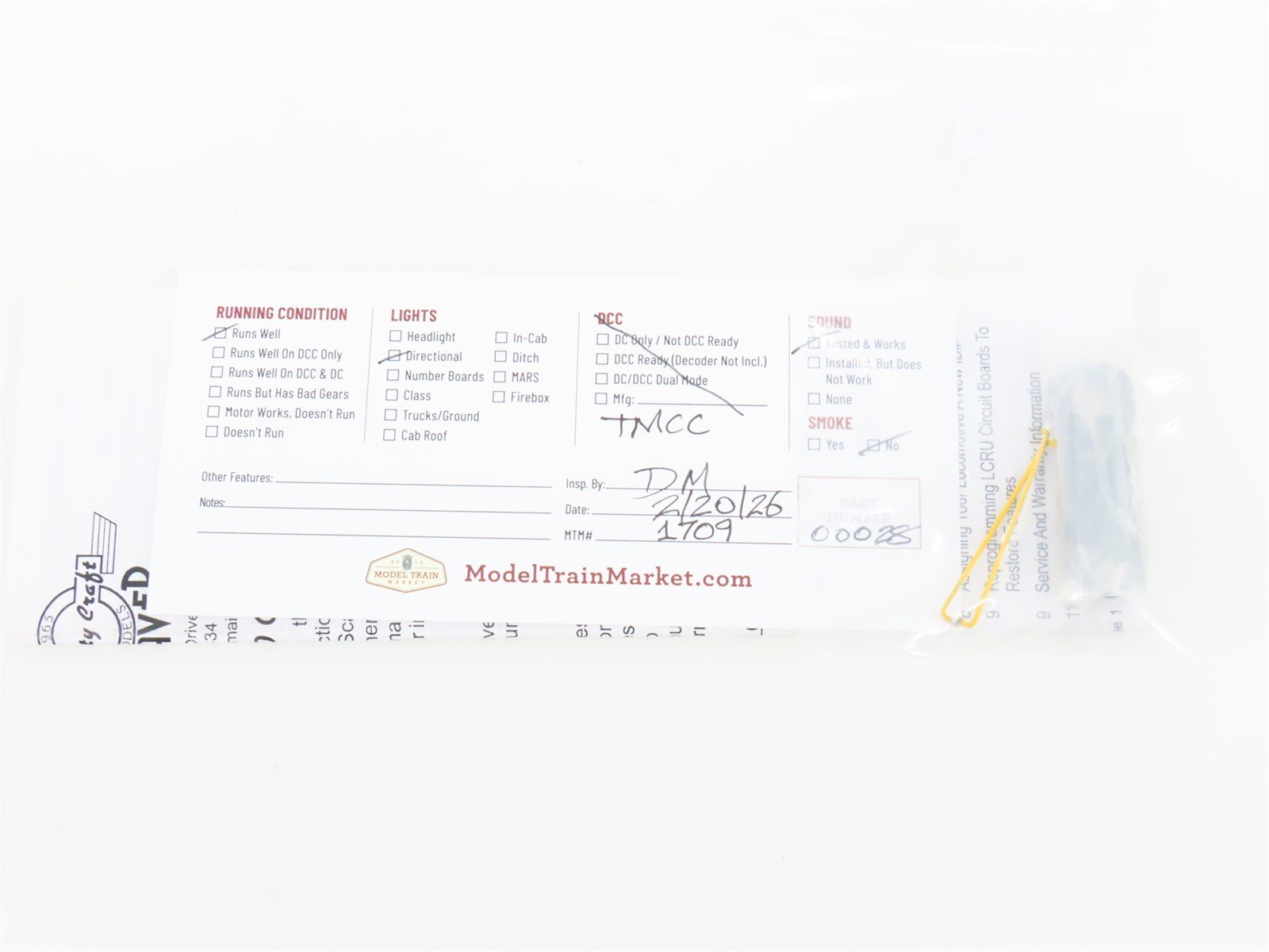 O Gauge 3-Rail Weaver 1564LP L&N Baldwin VO1000 Diesel #2100 w/ TMCC & Sound