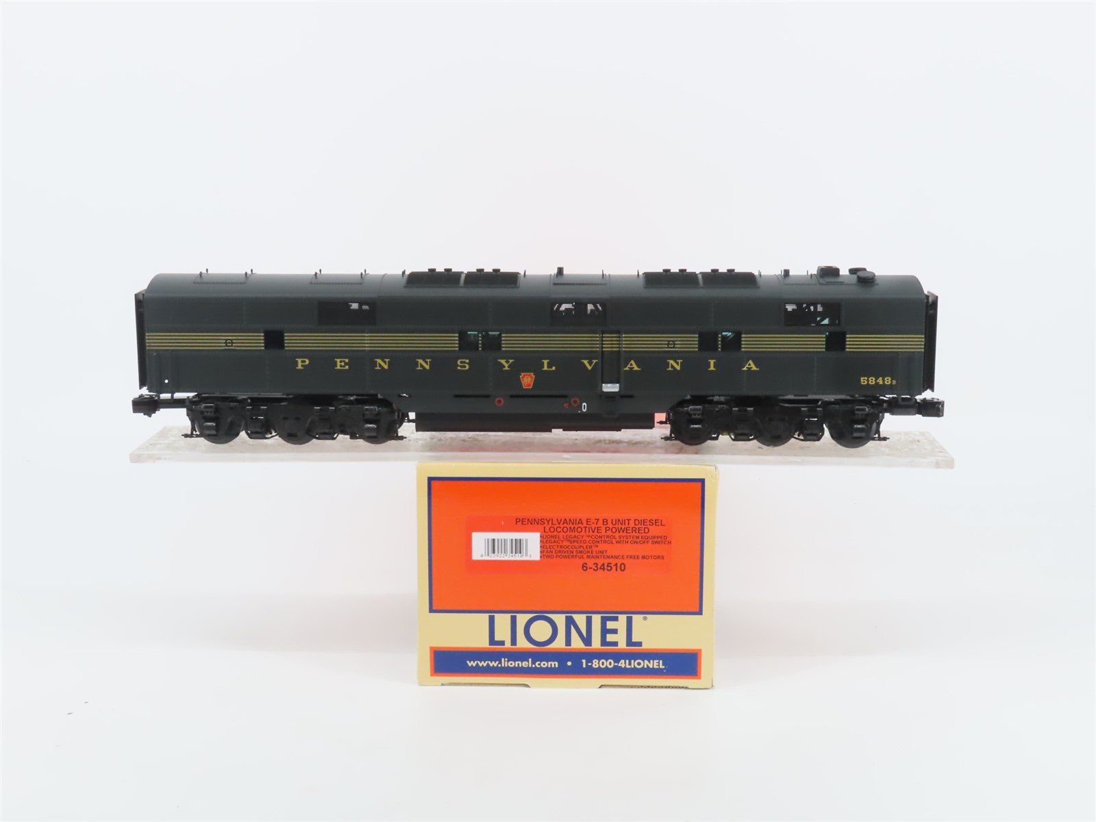 O Gauge 3-Rail Lionel 6-34510 PRR Pennsylvania EMD E7B Diesel #5848B w/ LEGACY