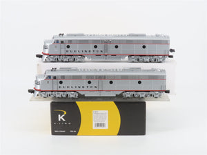O Gauge 3-Rail K-Line K-28131 CB&Q EMD E8A/A Diesel Set w/ TMCC & Sound
