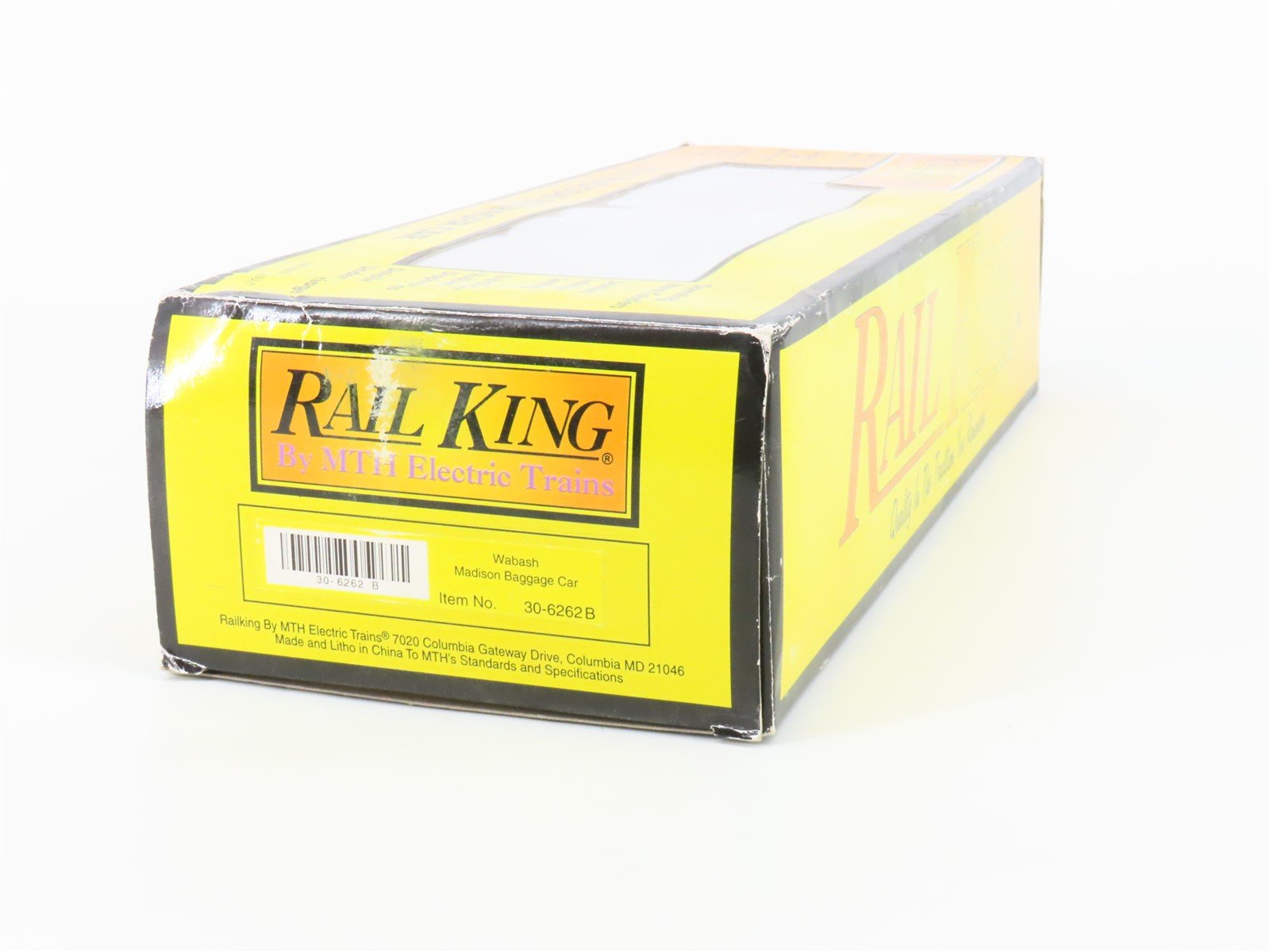 O Gauge 3-Rail MTH Rail King 30-6262B WAB Wabash Baggage Passenger #336