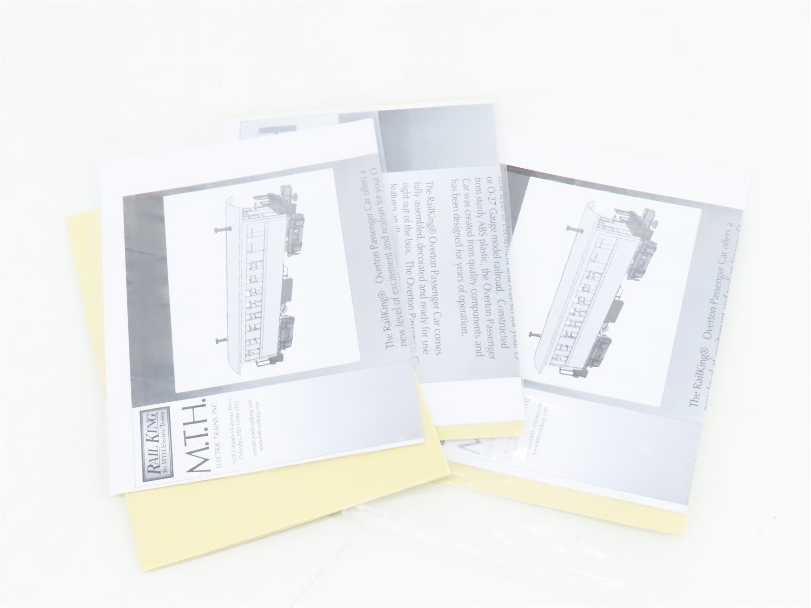 O Gauge 3-Rail MTH Rail King 30-6430 US Military Coach Passenger 3-Car Set