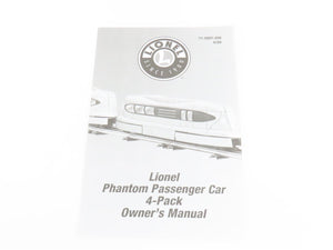 O Gauge 3-Rail Lionel 6-25559 Phantom IV Passenger 4-Car Set