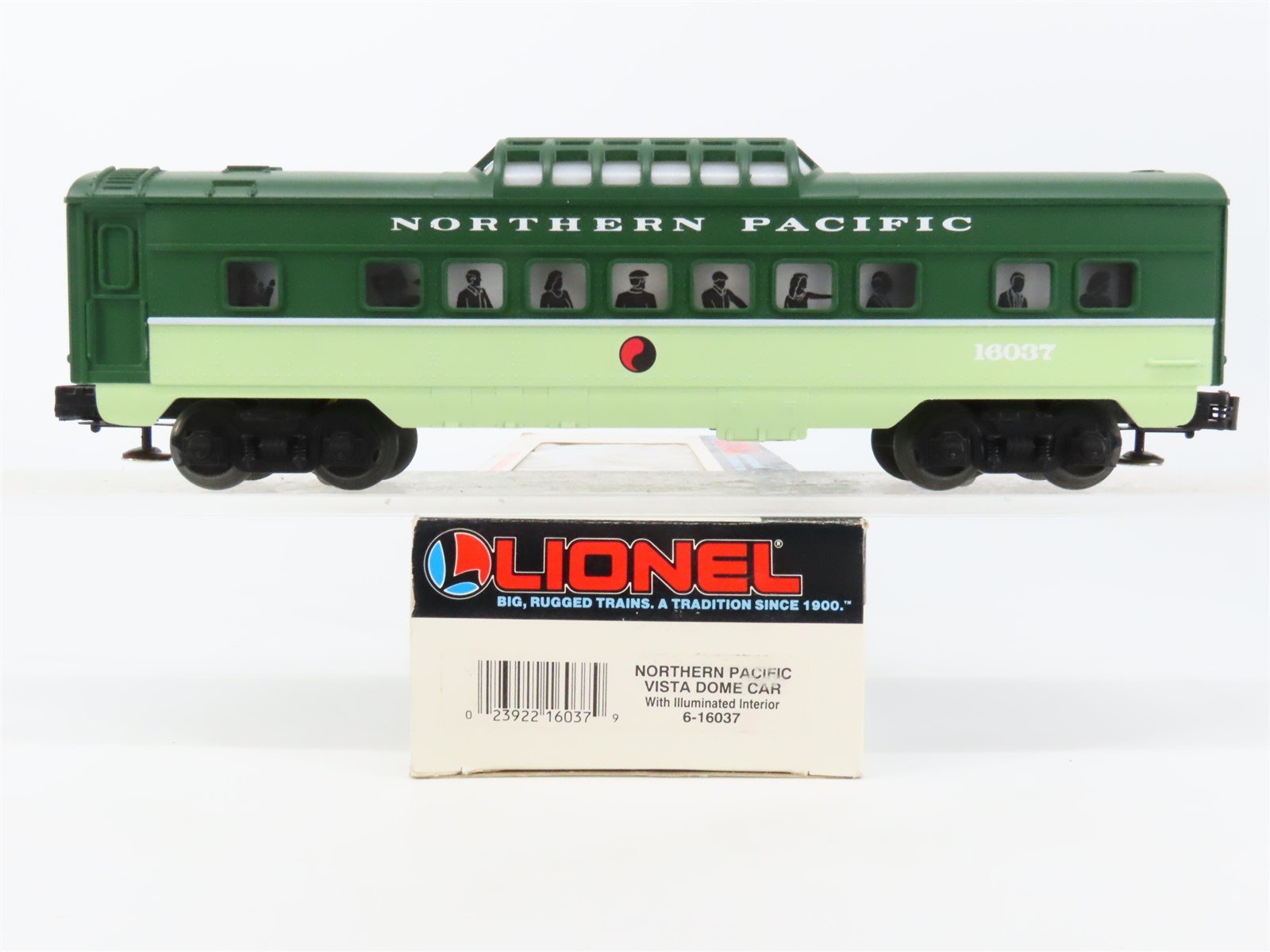 O Gauge 3-Rail Lionel 6-16037 NP Northern Pacific Dome Passenger Car #16037