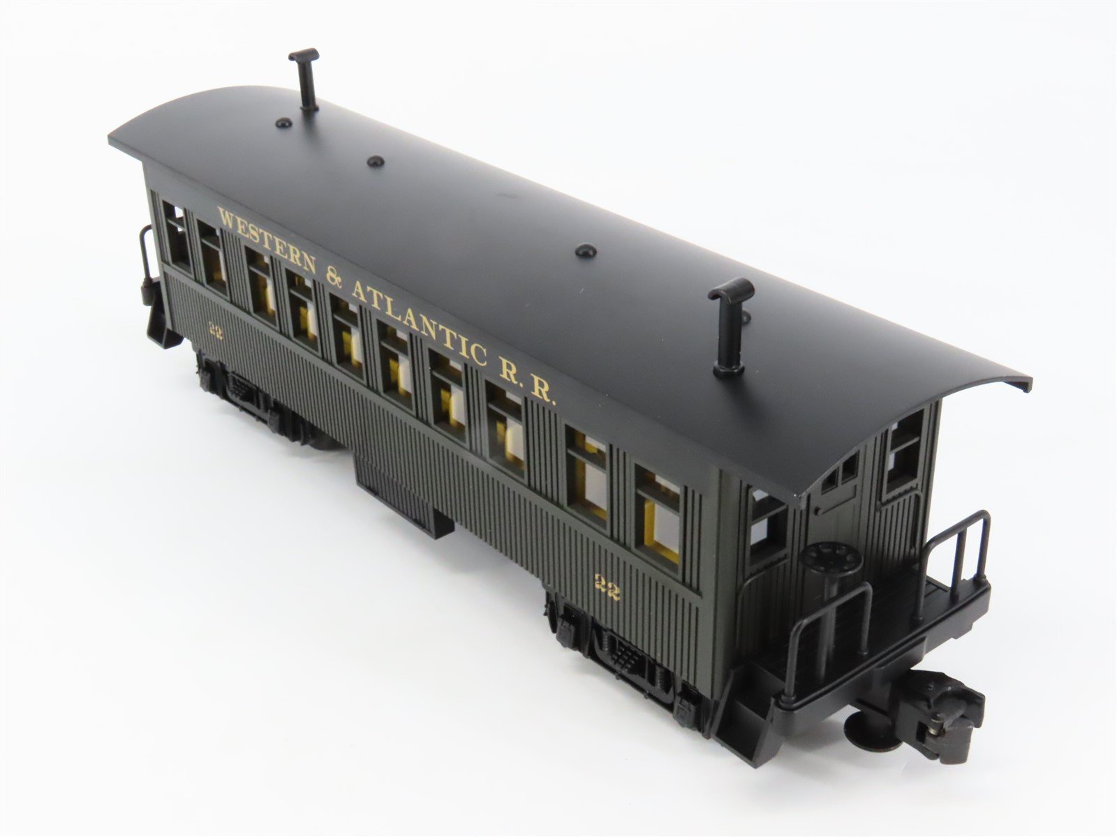 O Gauge 3-Rail MTH 30-6404 W&A Railway Texas Overland Passenger 4-Car Set