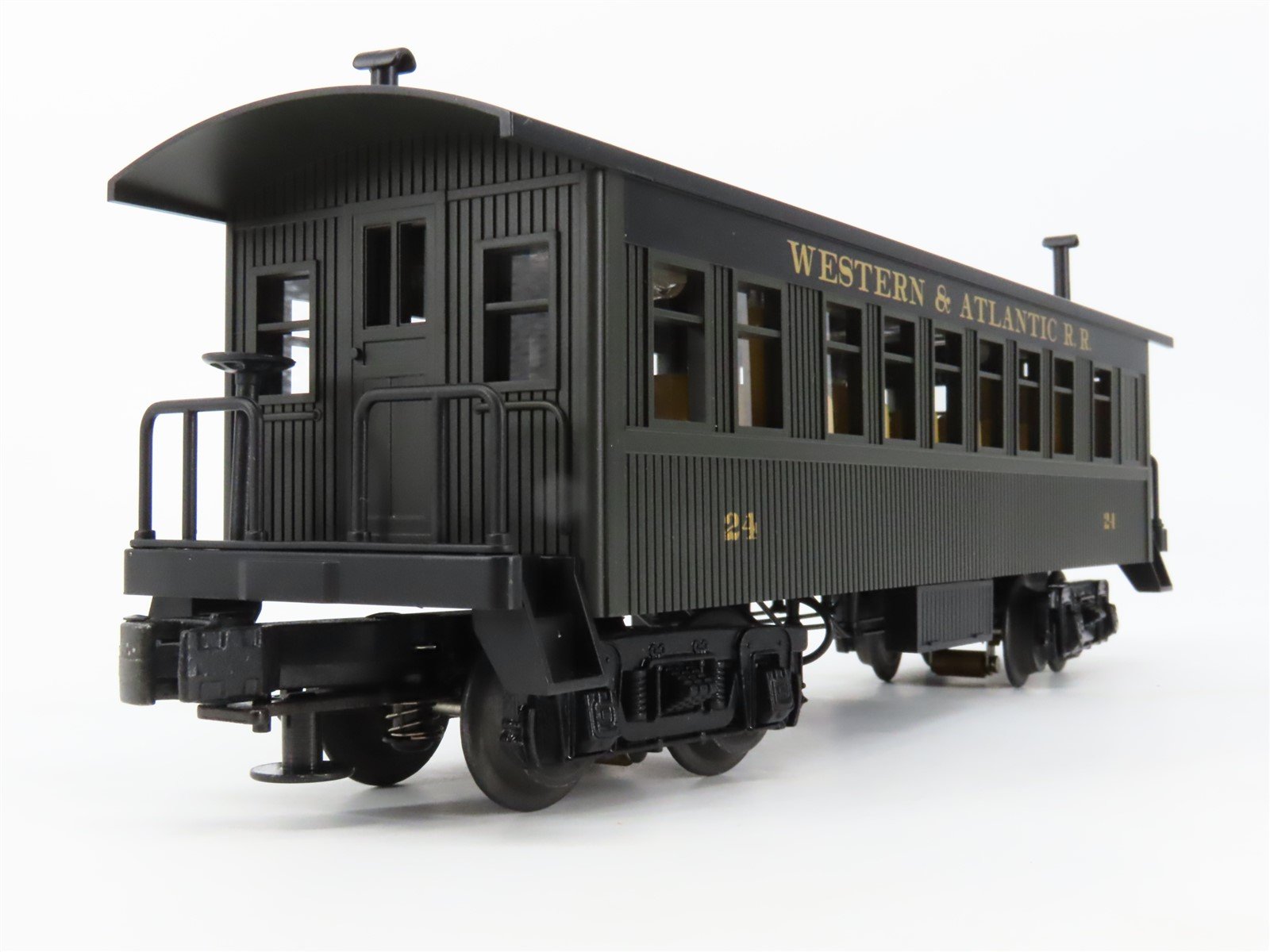 O Gauge 3-Rail MTH 30-6404 W&A Railway Texas Overland Passenger 4-Car Set