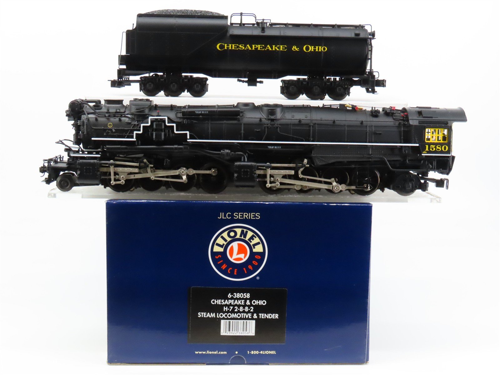 O Gauge 3-Rail Lionel 6-38058 C&O Railway 2-8-8-2 Steam Locomotive #1580