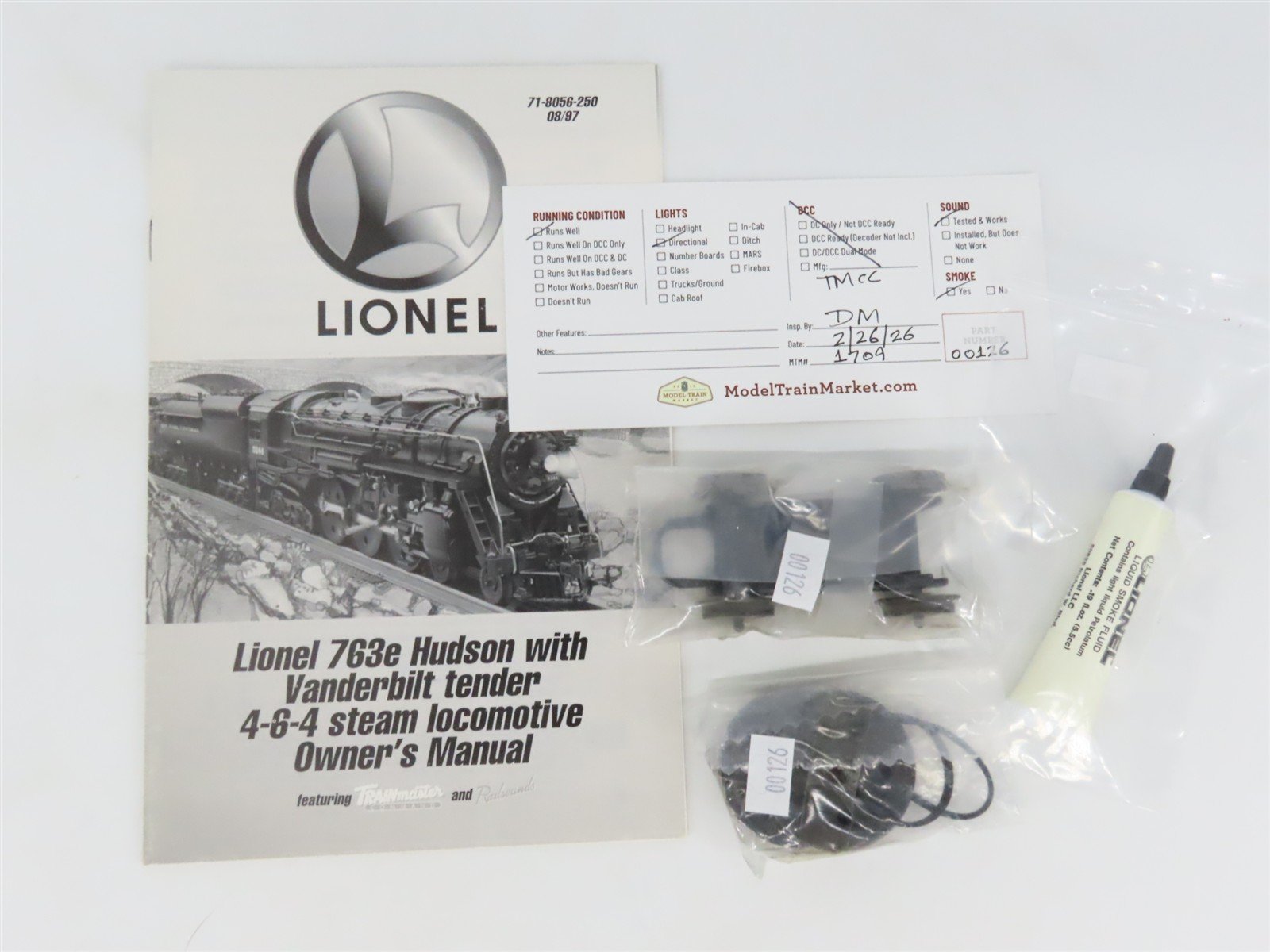 O Gauge 3-Rail Lionel 6-18056 763E NYC 4-6-4 J1e Hudson Steam #5344 TMCC & Sound