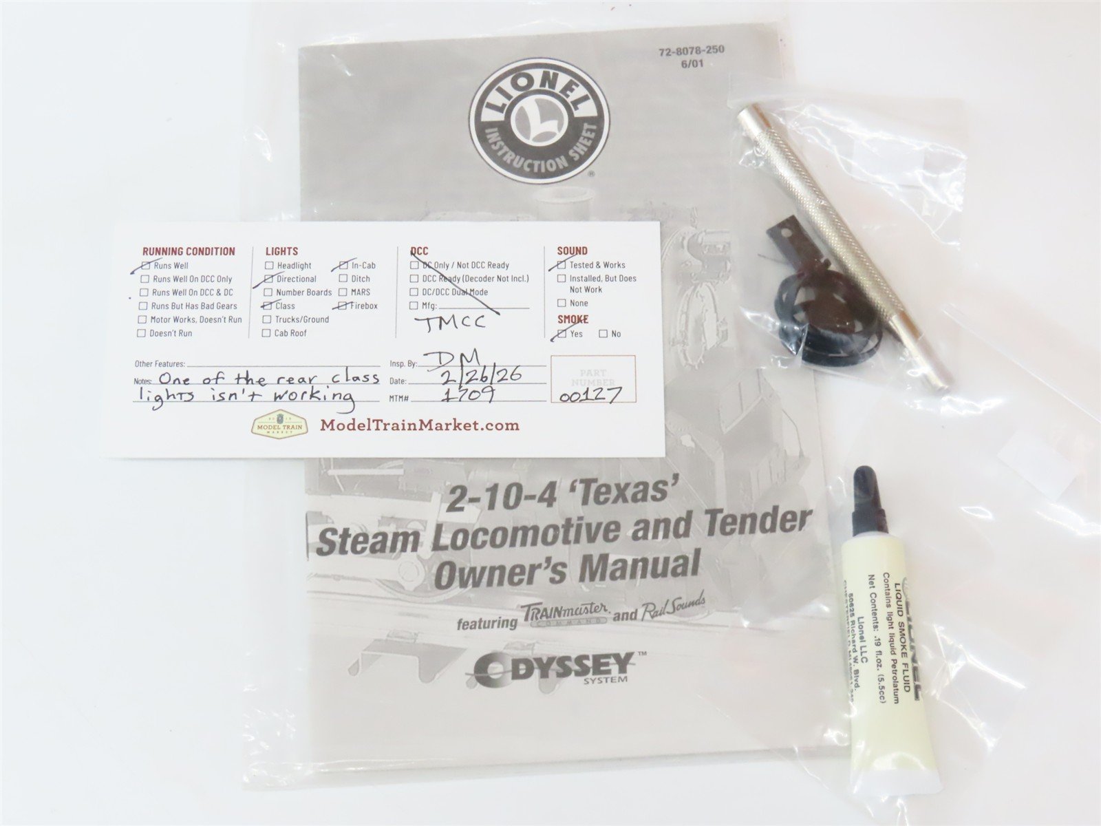 O Gauge 3-Rail Lionel 6-28078 PRR 2-10-4 