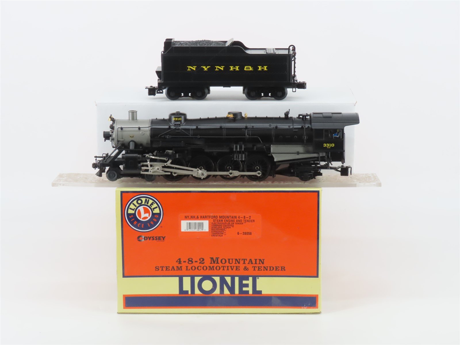 O Gauge 3-Rail Lionel 6-28058 NYNH&H New Haven 4-8-2 Steam Locomotive #3310