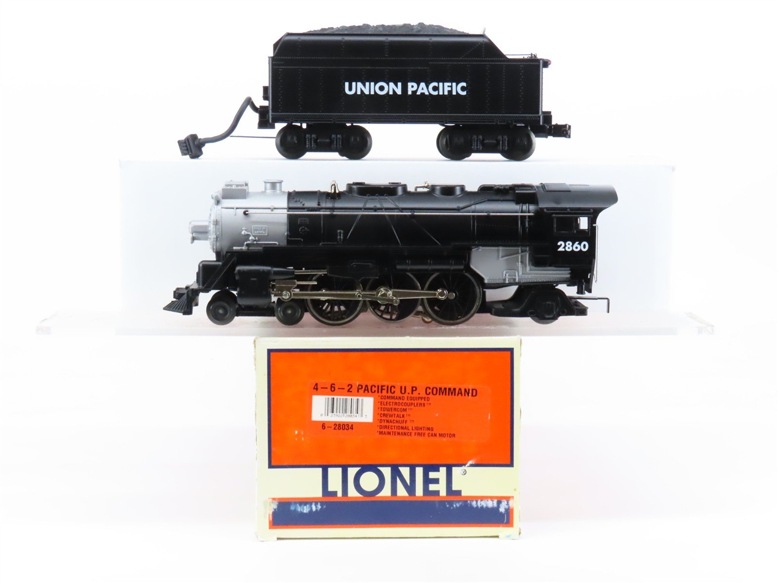 O Gauge 3-Rail Lionel 6-28034 UP 4-6-2 Pacific Steam #2860 w/ TMCC & Sound