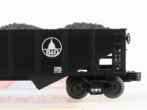 O Gauge 3-Rail Lionel 6-16496 B&O Baltimore & Ohio 2-Bay Hopper #318203 w/ Load