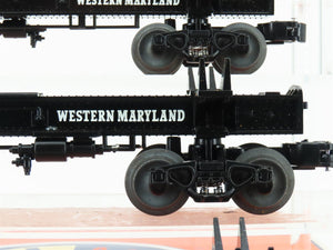 O Gauge 3-Rail Lionel 6-29415 WM Western Maryland Skeleton Log Car 3-Pack w/Load