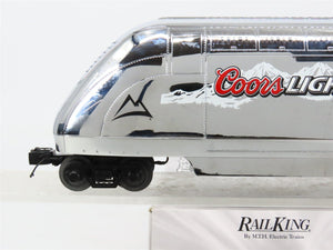 O 3-Rail MTH RailKing 30-78061 Coors Light Silver Bullet Operating Tail Car