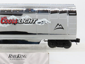 O 3-Rail MTH RailKing 30-78061 Coors Light Silver Bullet Operating Tail Car