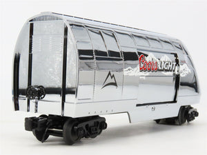 O 3-Rail MTH RailKing 30-78061 Coors Light Silver Bullet Operating Tail Car