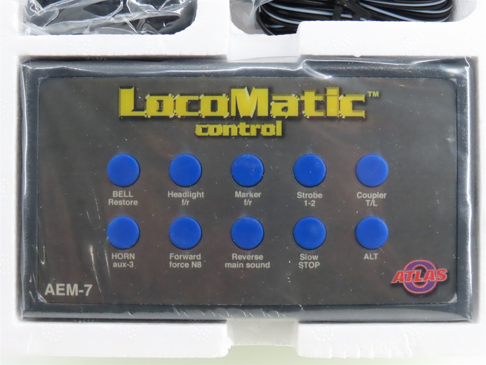 O Gauge 3-Rail Atlas 6202-1 AMTK Amtrak AEM-7 Electric #908 w/ LocoMatic Sound