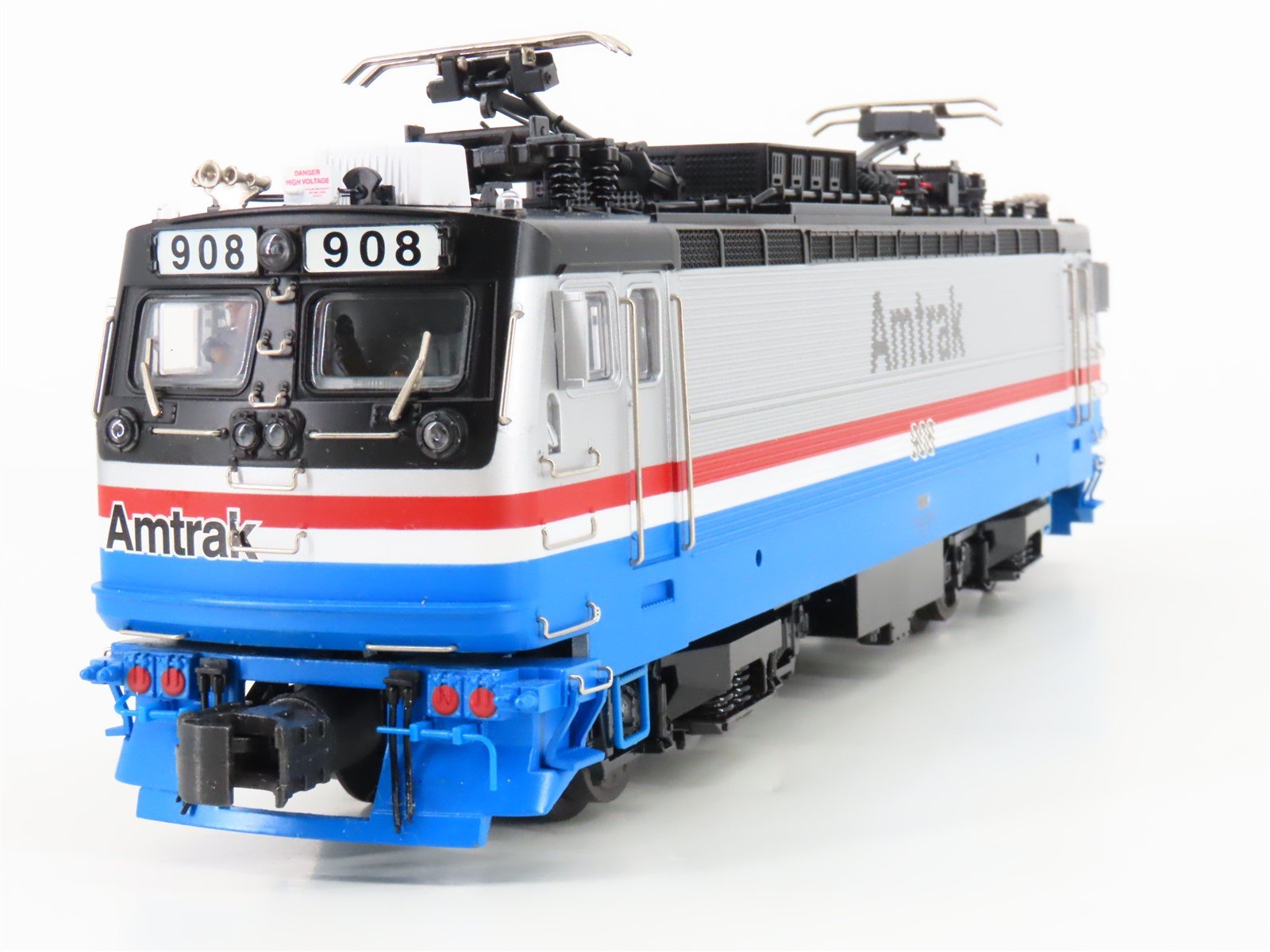 O Gauge 3-Rail Atlas 6202-1 AMTK Amtrak AEM-7 Electric #908 w/ LocoMatic Sound