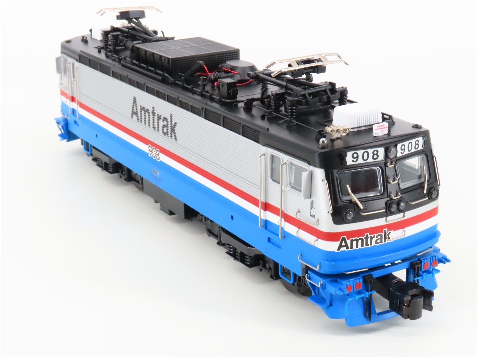 O Gauge 3-Rail Atlas 6202-1 AMTK Amtrak AEM-7 Electric #908 w/ LocoMatic Sound