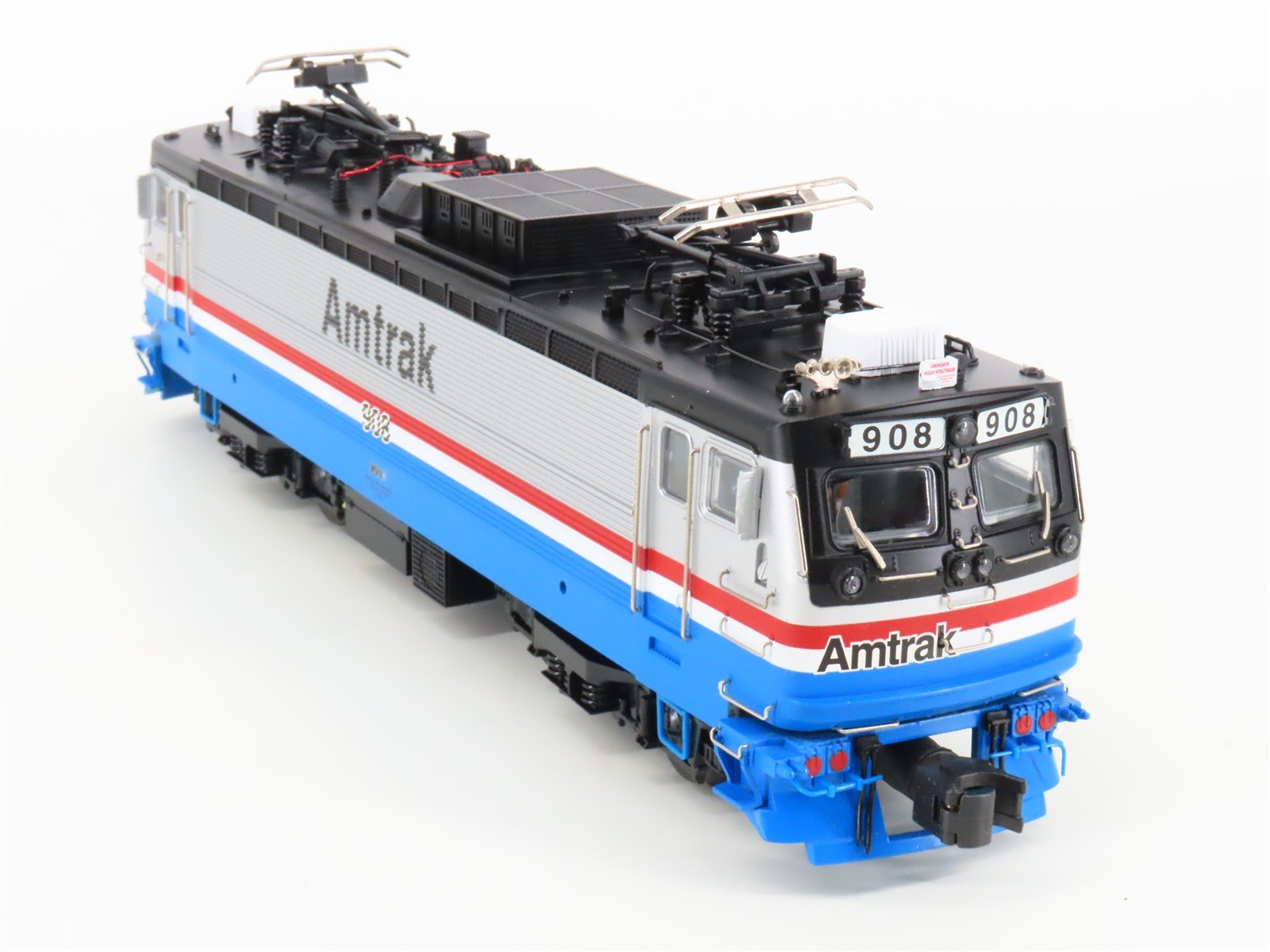 O Gauge 3-Rail Atlas 6202-1 AMTK Amtrak AEM-7 Electric #908 w/ LocoMatic Sound